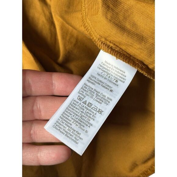 J Crew Corduroy collared mini shirt dress size 2 Brown Button Front - Picture 9 of 10